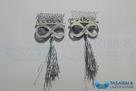 Sonsuzluk Simgeli Süslü Magnet Mıknatıslı 
