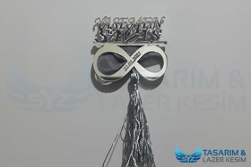 Sonsuzluk Simgeli Süslü Magnet